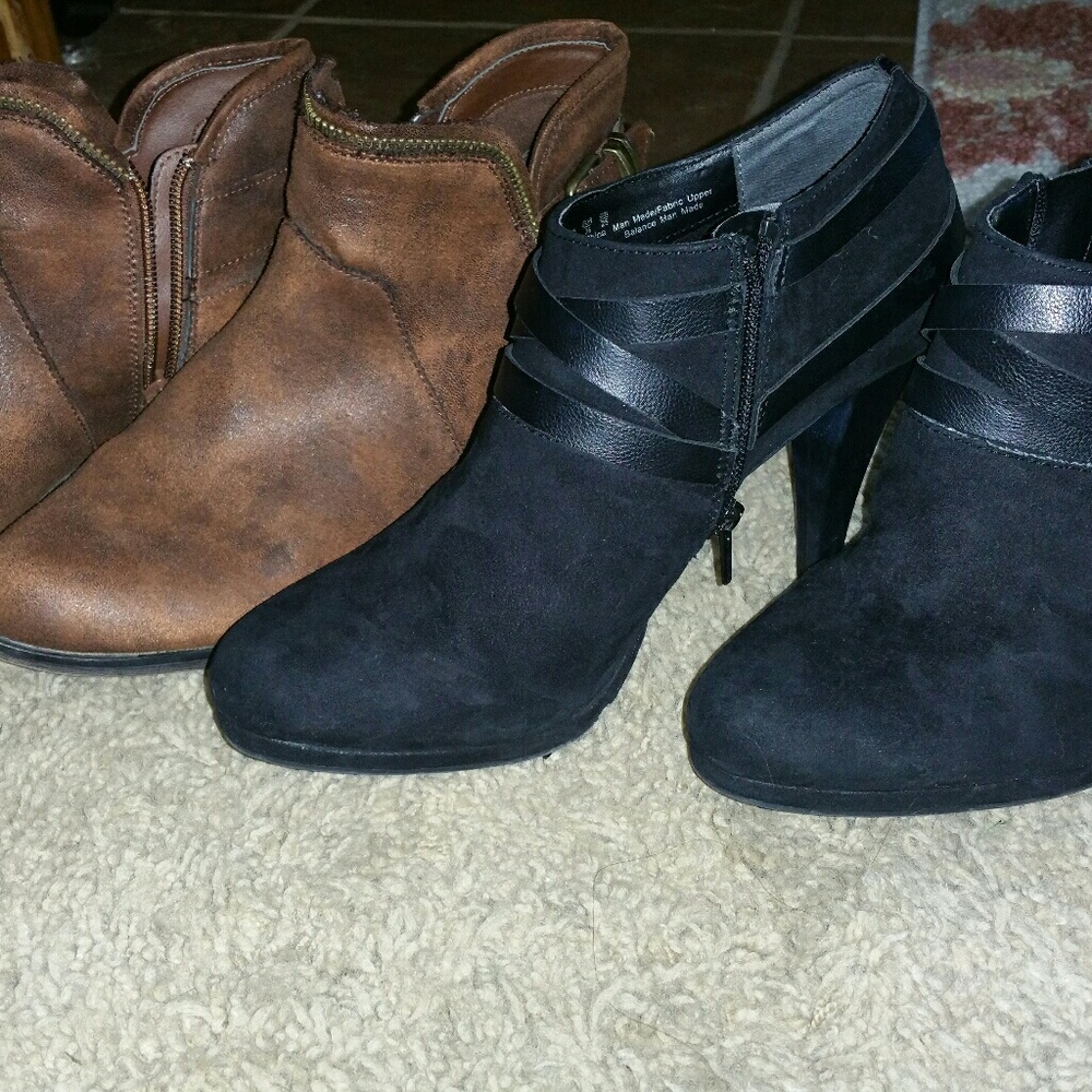 Two pairs size 8 ankle boots